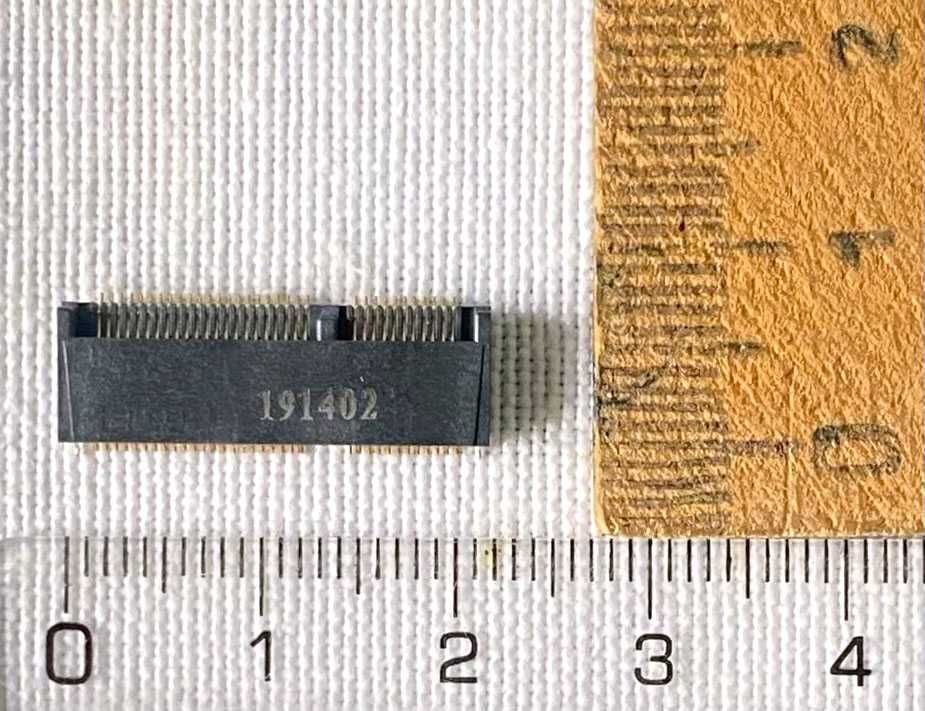 Монтажный Разъем M.2 NGFF 67 pin E-Key 11+12 для SSD карт M2 Коннектор