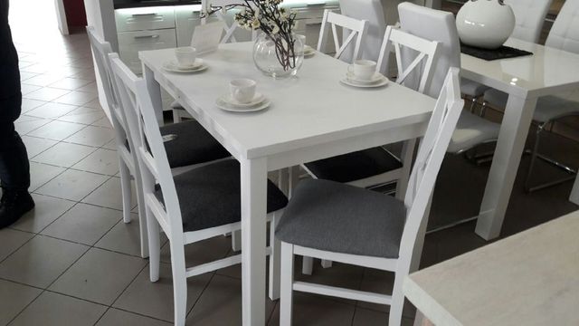 Stół + 6 krzeseł-Dostawa Gratis
