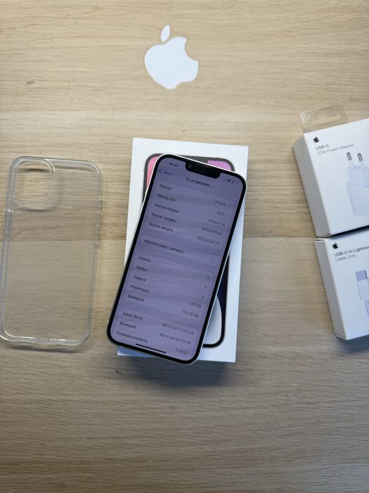 iPhone 14 128gb biały bateria 100% komplet