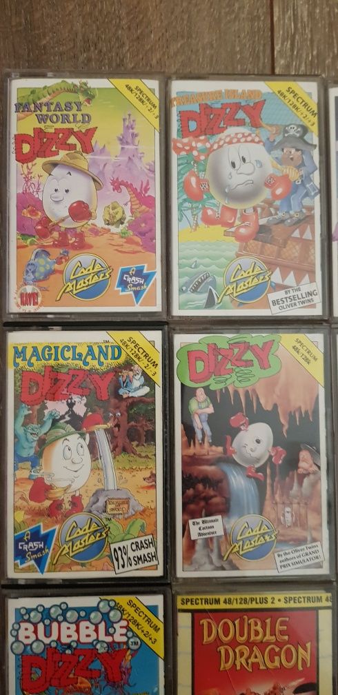 9 Gier: Dizzy, Kong, Batman- Zx Spectrum