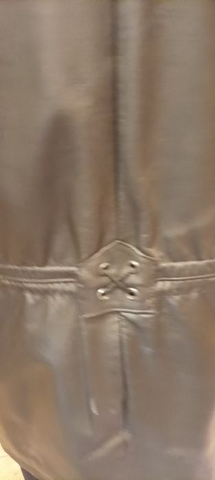 Parka kurtka jesienna wiosenna skórzana skóra naturalna XL XXL męska