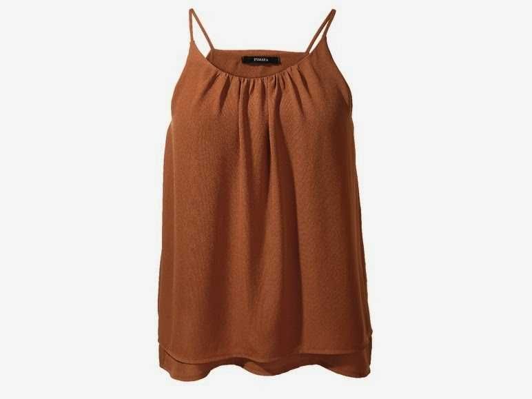 Top na ramiączkach 36 S Waterfall JAK NOWY Czerwony Esmara