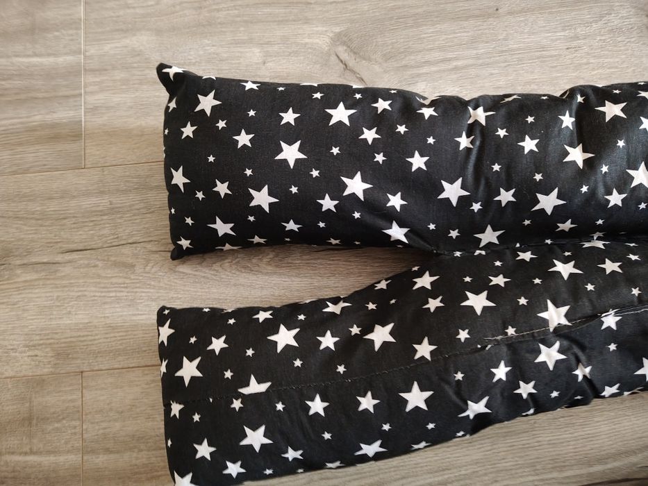 Ochraniacze do łóżka, łóżeczka, poduszki, gwiazdki 150x37, 150x62