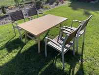 Stolik ogrodowy stół kawowy aluminiowy 135x80