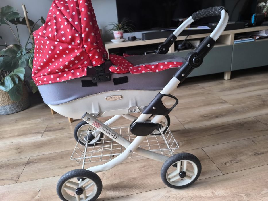 Wózek dla lalki głęboki z daszkiem