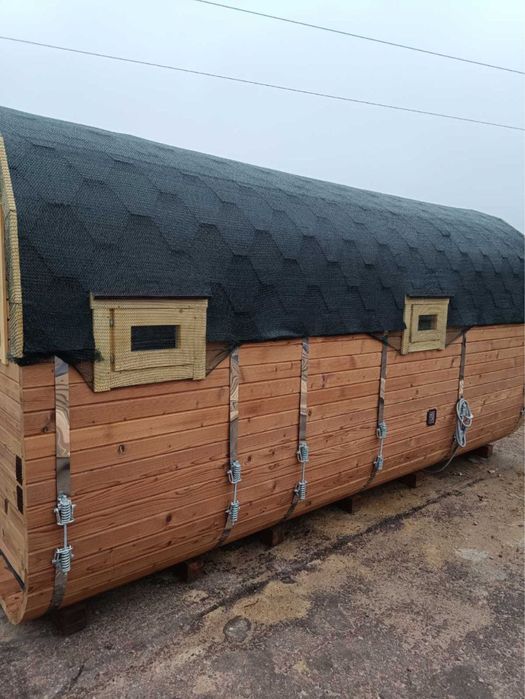 Bania - Laznia z Termo 4.5-2.4 m komercyjny piec + Parowar