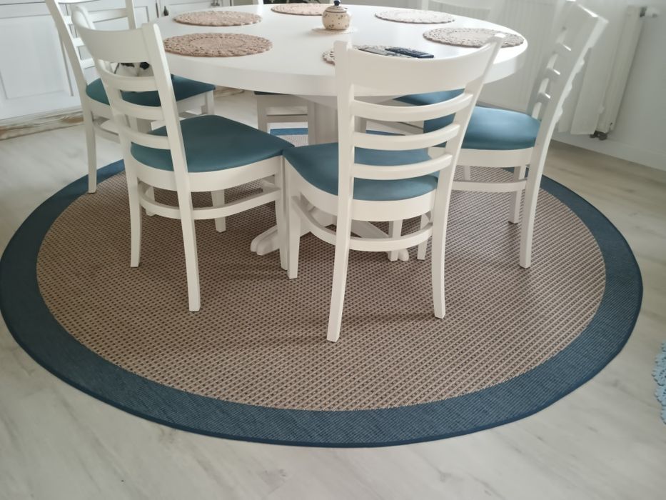 Dywan 240cm, okrągły, płaskotkany