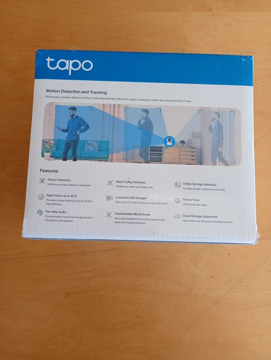 Câmara tapo Pan/Tilt - tp-70-Home Security Wi-Fi Camera - 1080p Full
