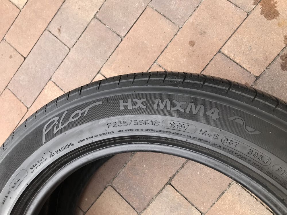 Літні шини(резина) 235/55 R18 “MICHELIN” Pilot HX MXM 4 - 4шт.