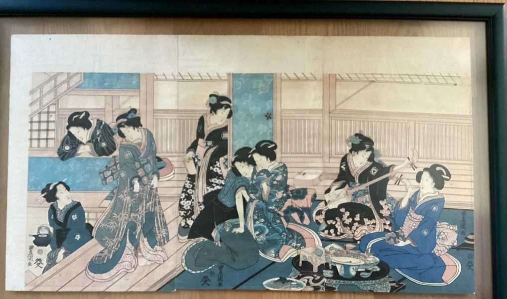 Japao Grandes  xilogravuras japonesas 3 autenticas