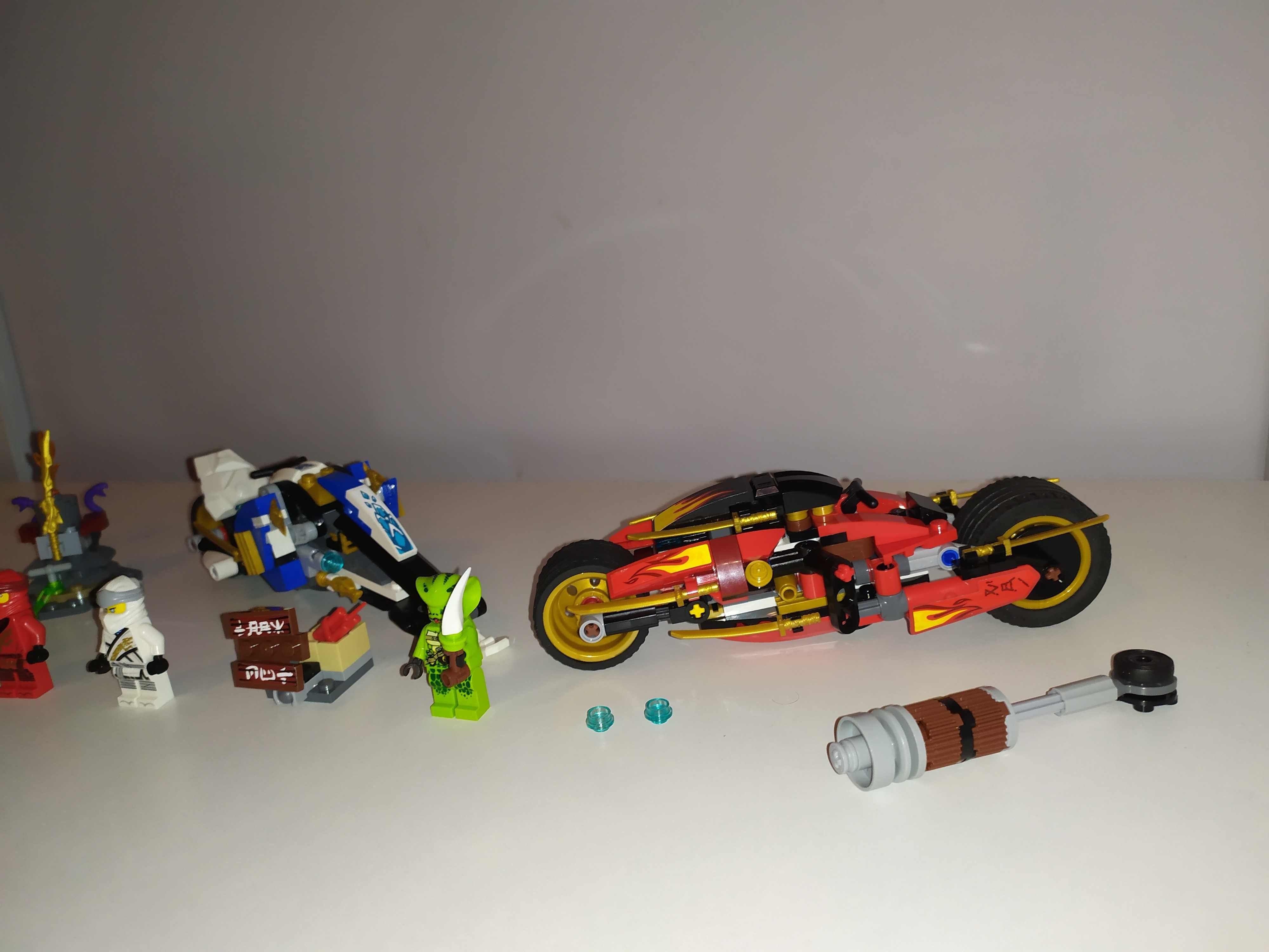 Klocki lego ninjago 70667 Motocykl Kaia i skuter Zane'a komplet