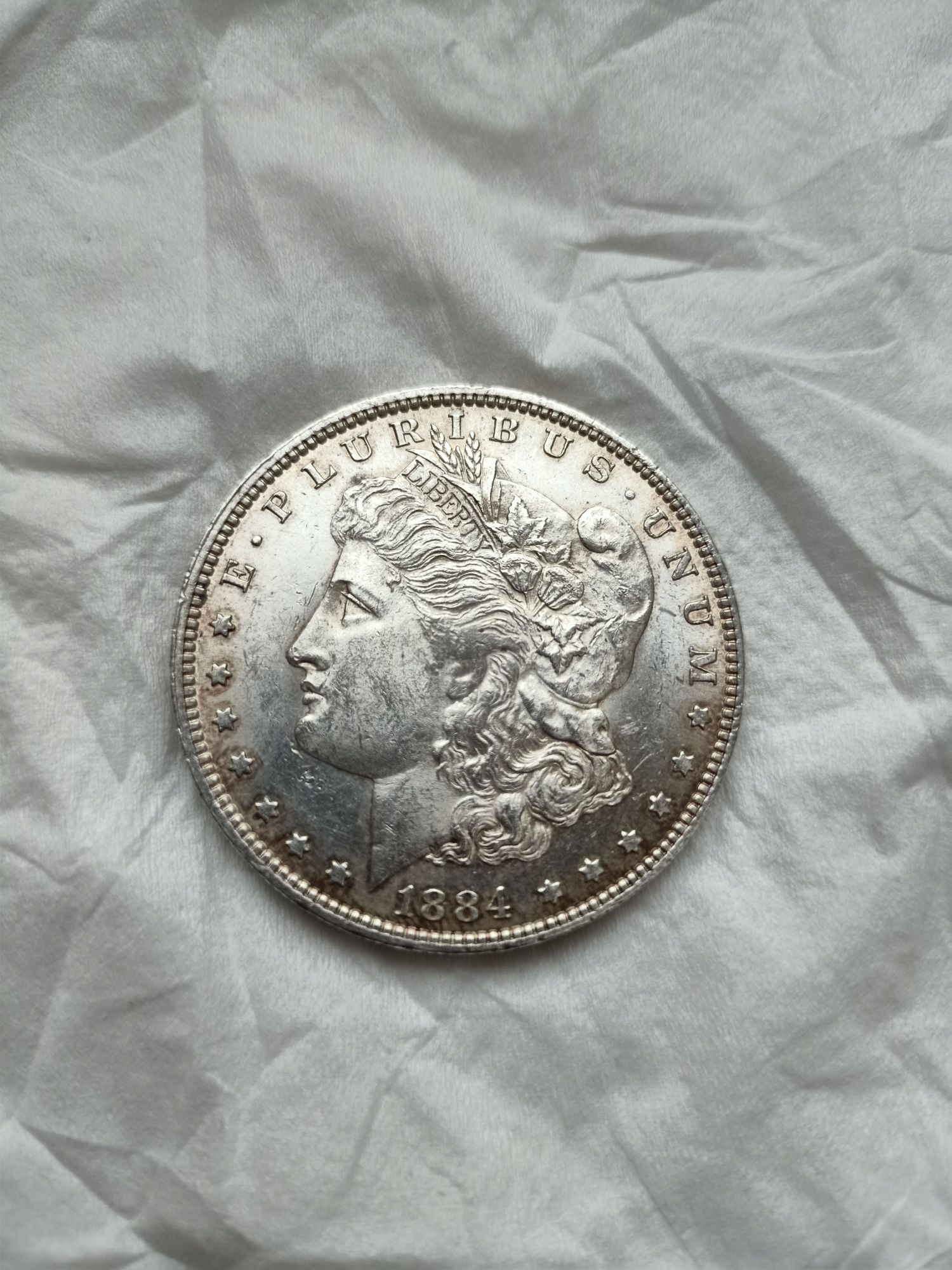 1 dolar Morgan 1884 O srebro piękny