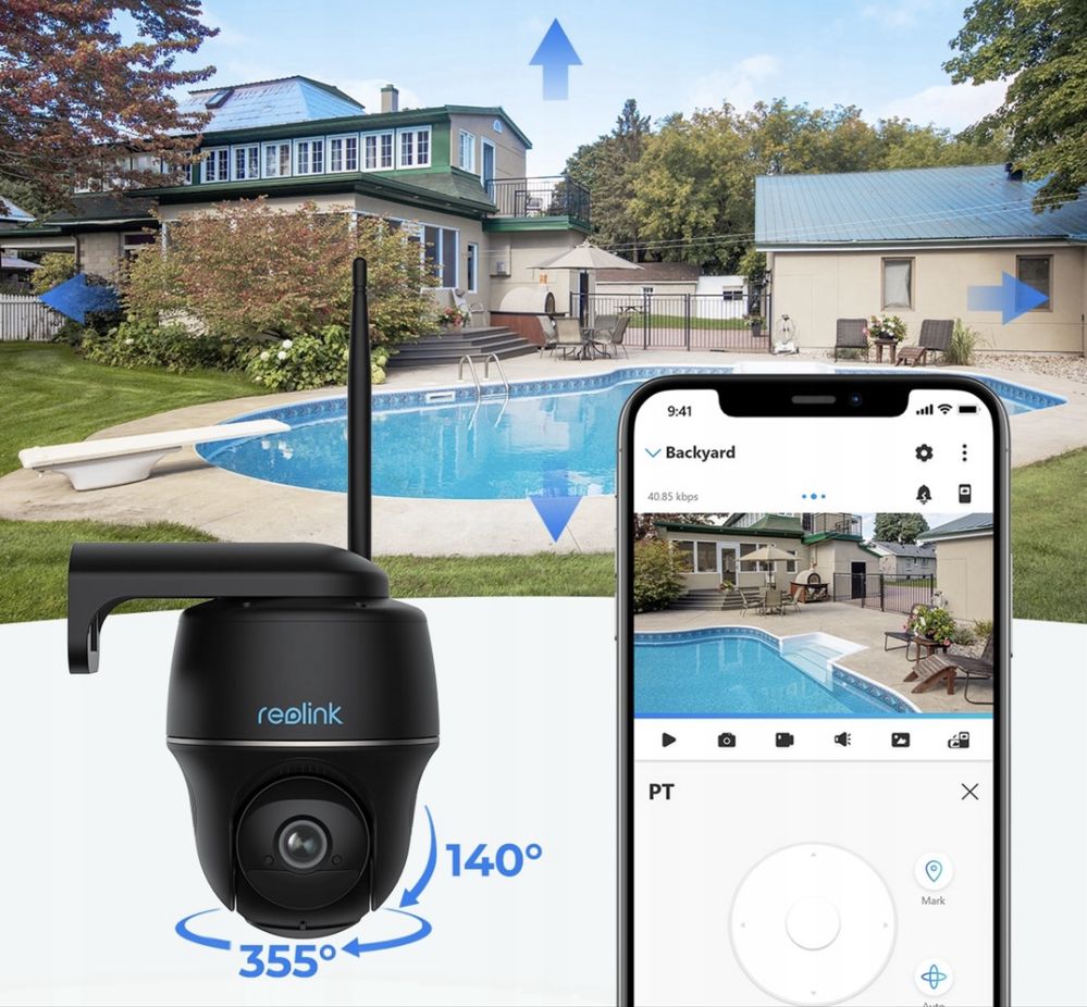 Reolink Kamera WIFI Obrotowa Argus PT 5Mpx 2K