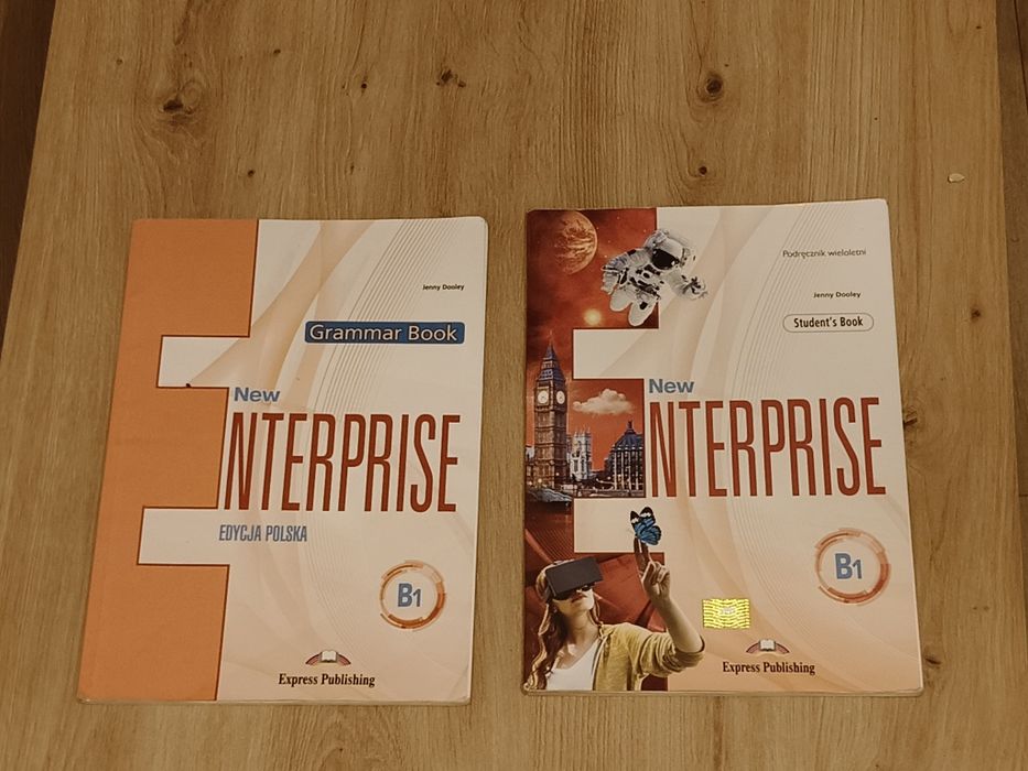 4 książki - Angielski New Enterprise poziom B1