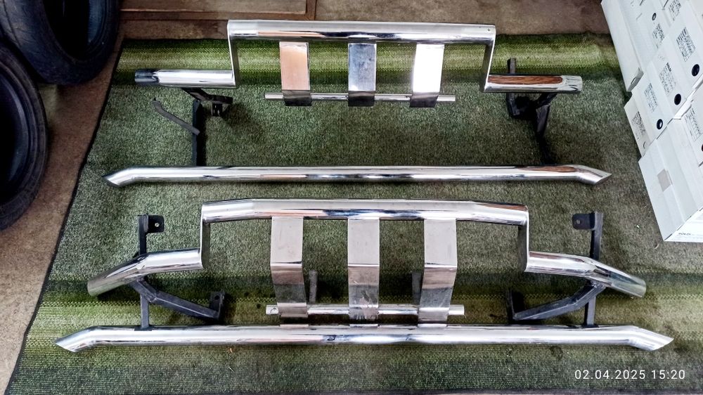 Зашита на бампера и двери.Нержавка,отпалирована.(на HOVER)