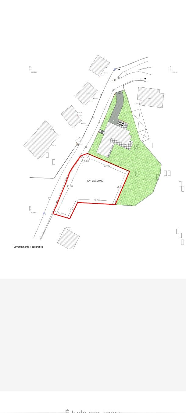 Terreno de 1350 M2 para construção em Serzedelo/Guimarães