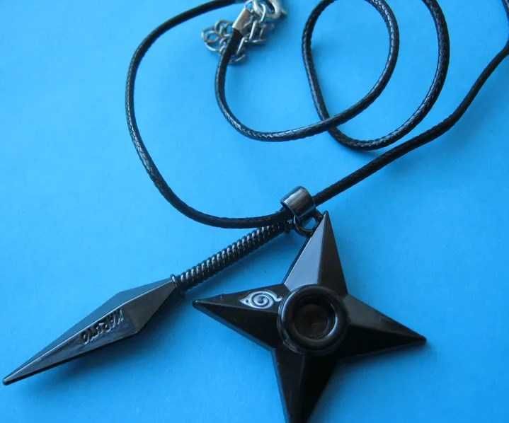 Кулон на шнурке Kunai Shuriken Naruto