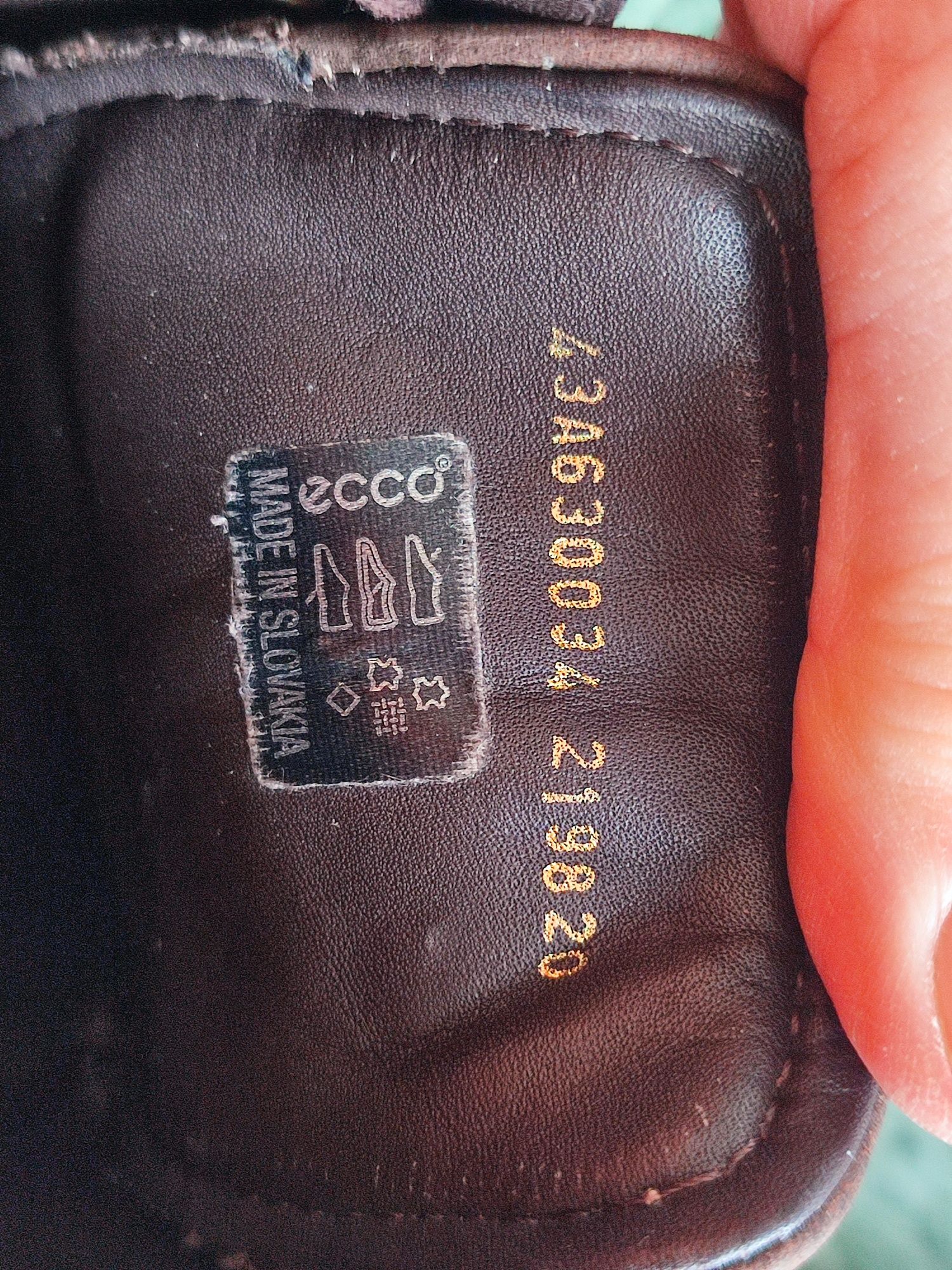 Шкіряні оригінальні туфлі оксфорди ECCO, 43-43,5 р., 28 см