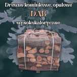 Ekologiczne Drewno Kominkowe, Opałowe DĄB 1m3 + Transport Śląsk