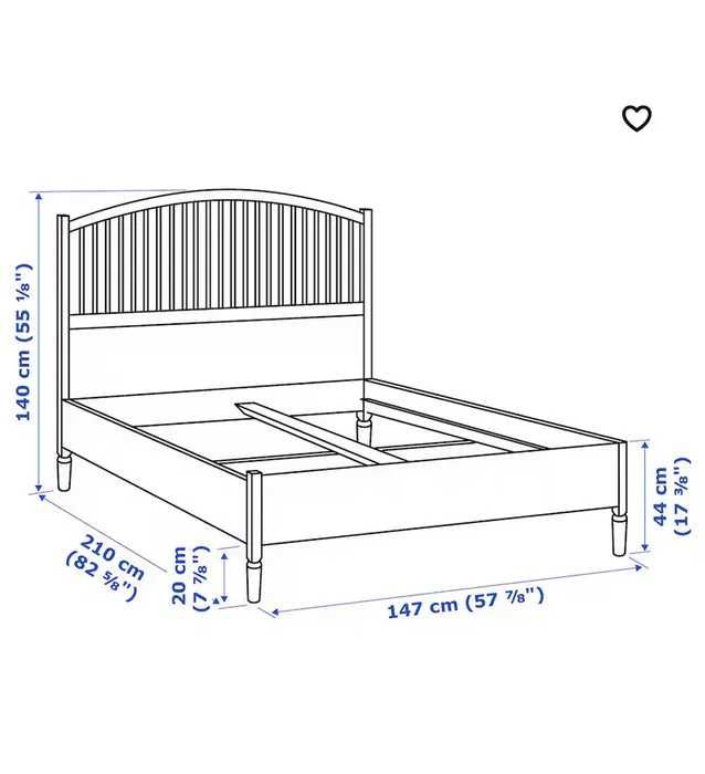 Łóżko IKEA Tyssedal r. 140x200 cm - dostawa gratis
