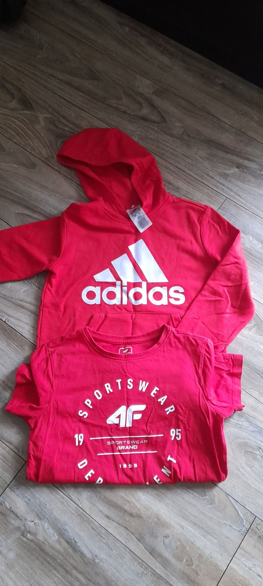 Bluza adidas 152cm plus koszulka