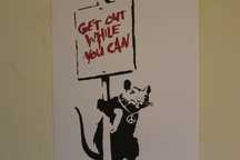 Banksy Litografia Numerada e Assinada a lápis pelo Artista 50x35 cm