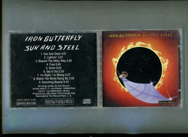 Продаю CD Iron Butterfly “Sun and Steel” – 1975