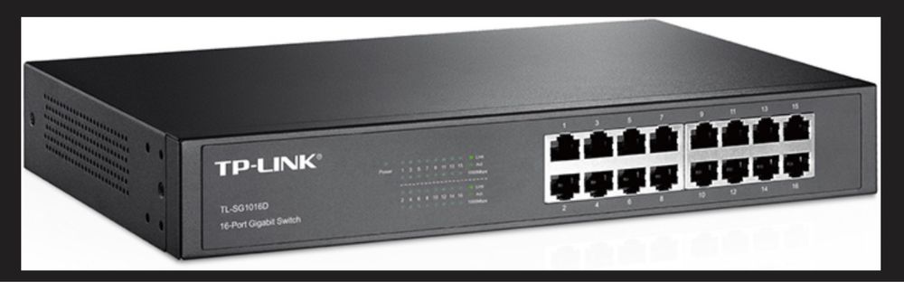 Комутатор світч 16-портовий TP-LINK TL-SG1016D гігабитний,