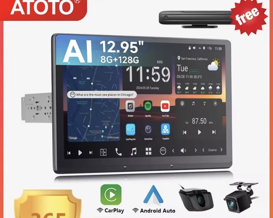 Автомагнітола ATOTO x10 1DIN 12.5 дюймів