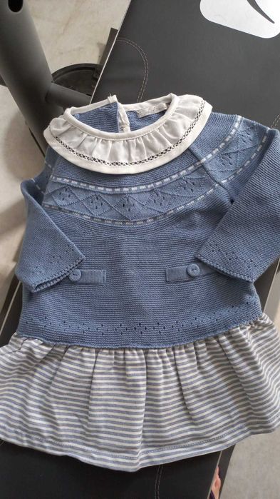 Vestido azul Dr kids 6 meses