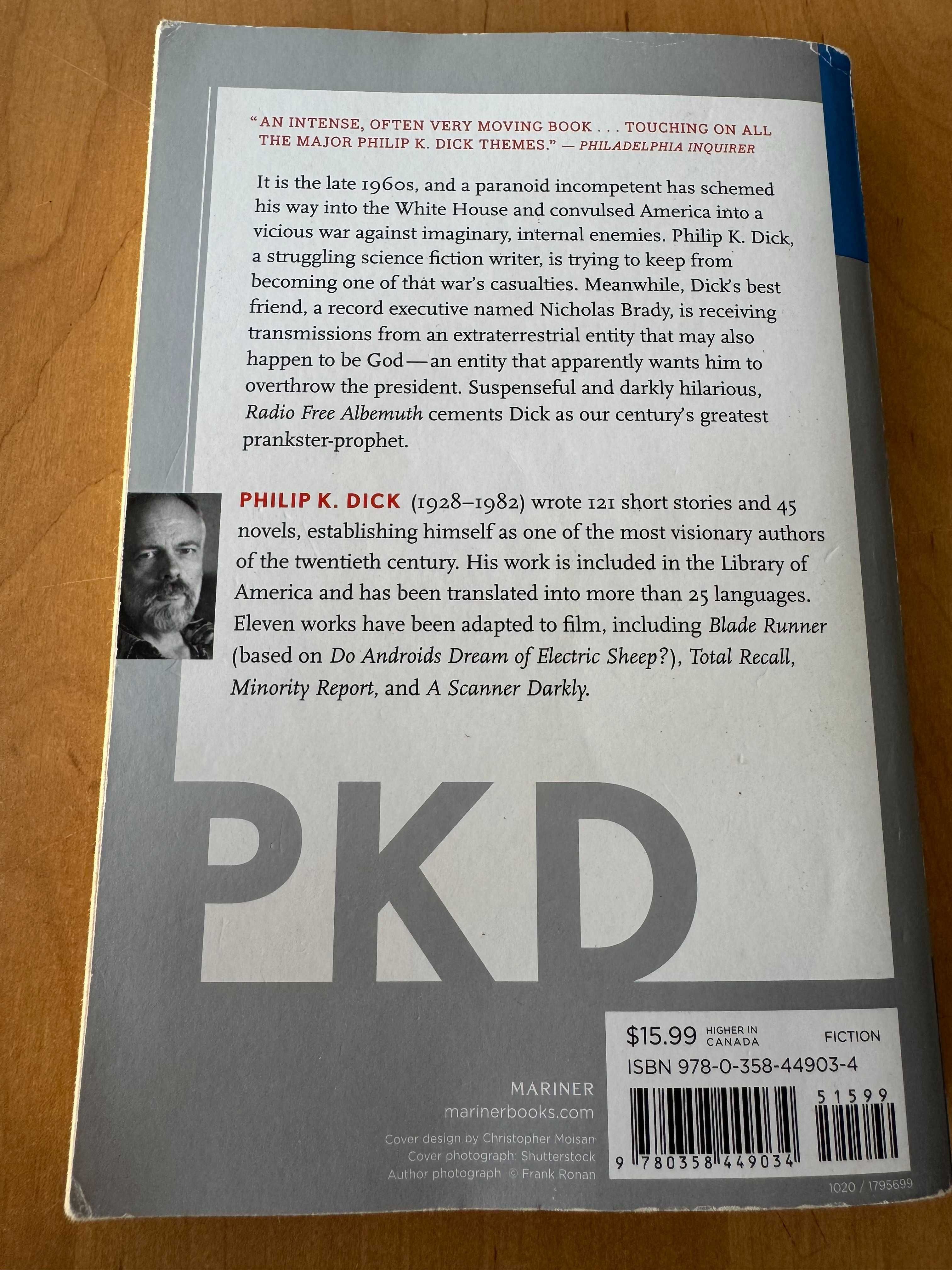 Radio Free Albemuth by Philip K. Dick