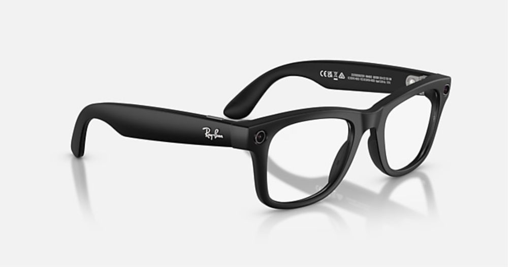 Ray-Ban Meta Wayfarer [Gen 2] Standard Matte Black / Clear Lenses