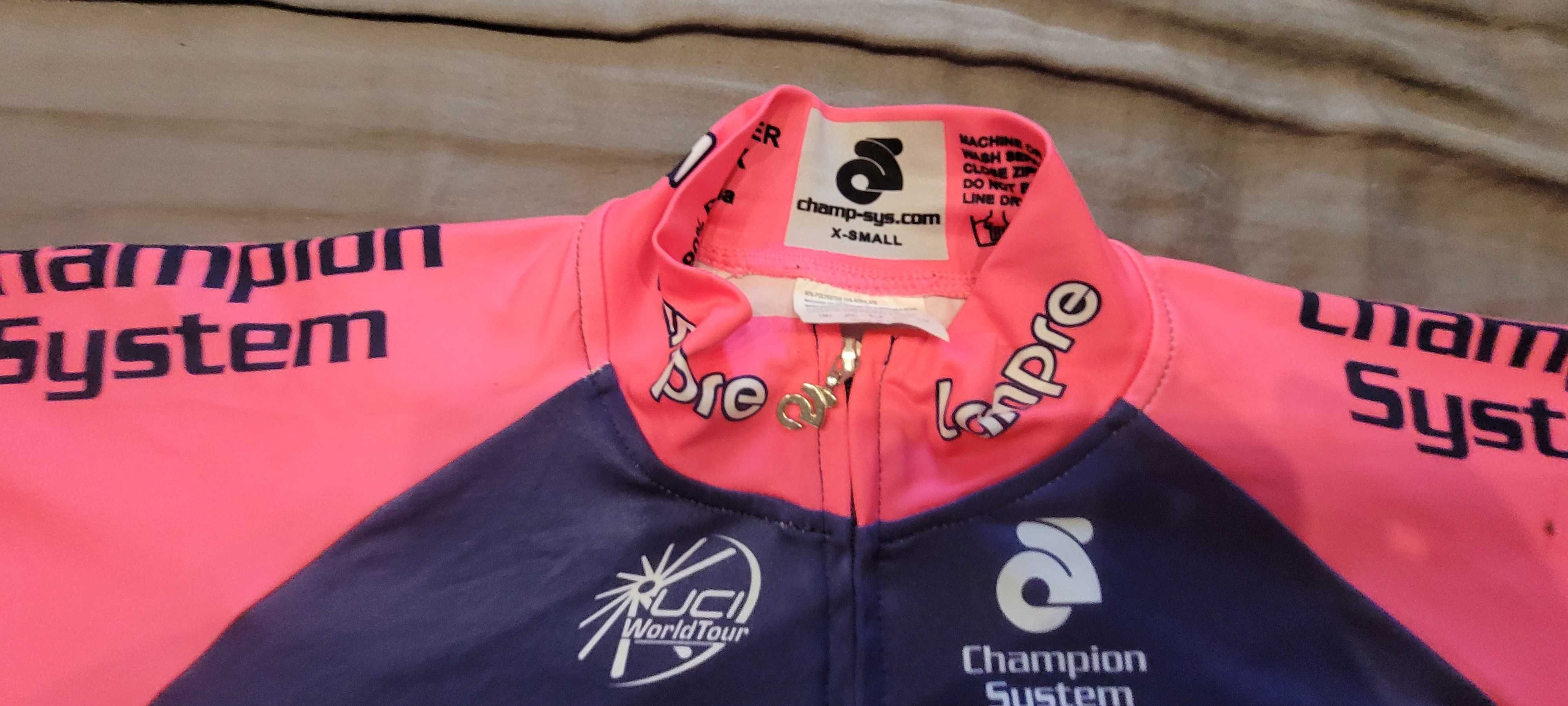 koszulka kolarska Lampre Merida z długim rękawem