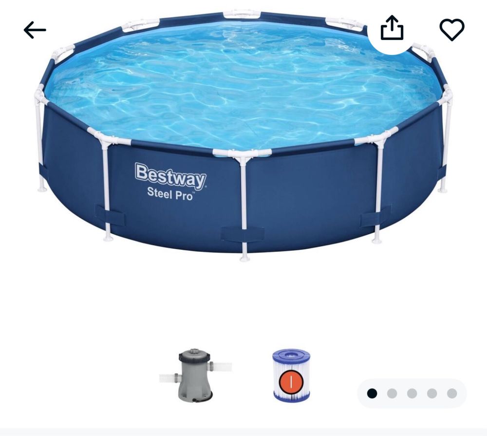 Piscina Bestway circular 305x76 cm + bomba e filtro.