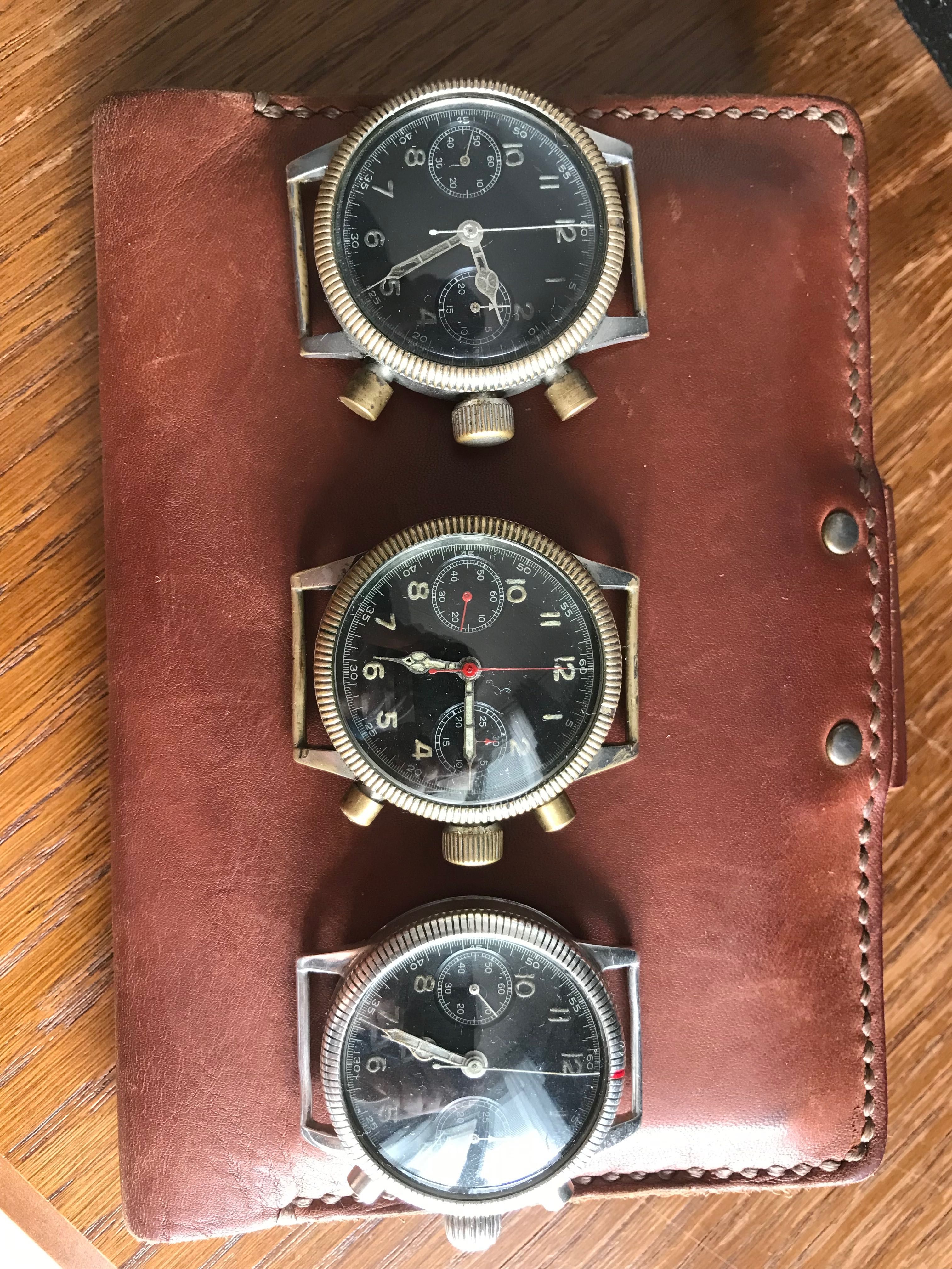 Glashütte Original Tutima Urofa 59 pilot zegarek wojskowy