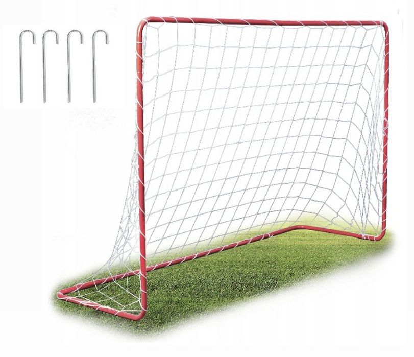 Zestaw 2 Szt Bramka Piłkarska do Piłki Nożnej 183x122x61 cm Treningowa