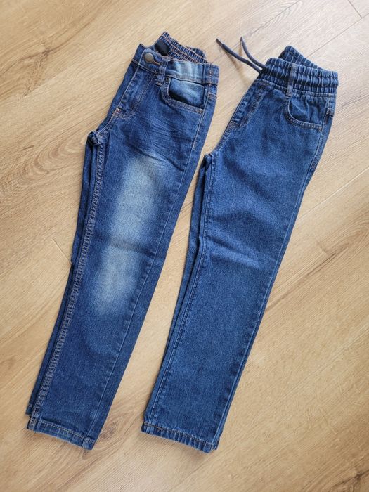 [132] 2 pary spodni jeansowych w rozm. 122