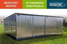 Garaż blaszany 6x5 garaże podwójne TRANSPORT I MONTAŻ GRATIS blaszaki