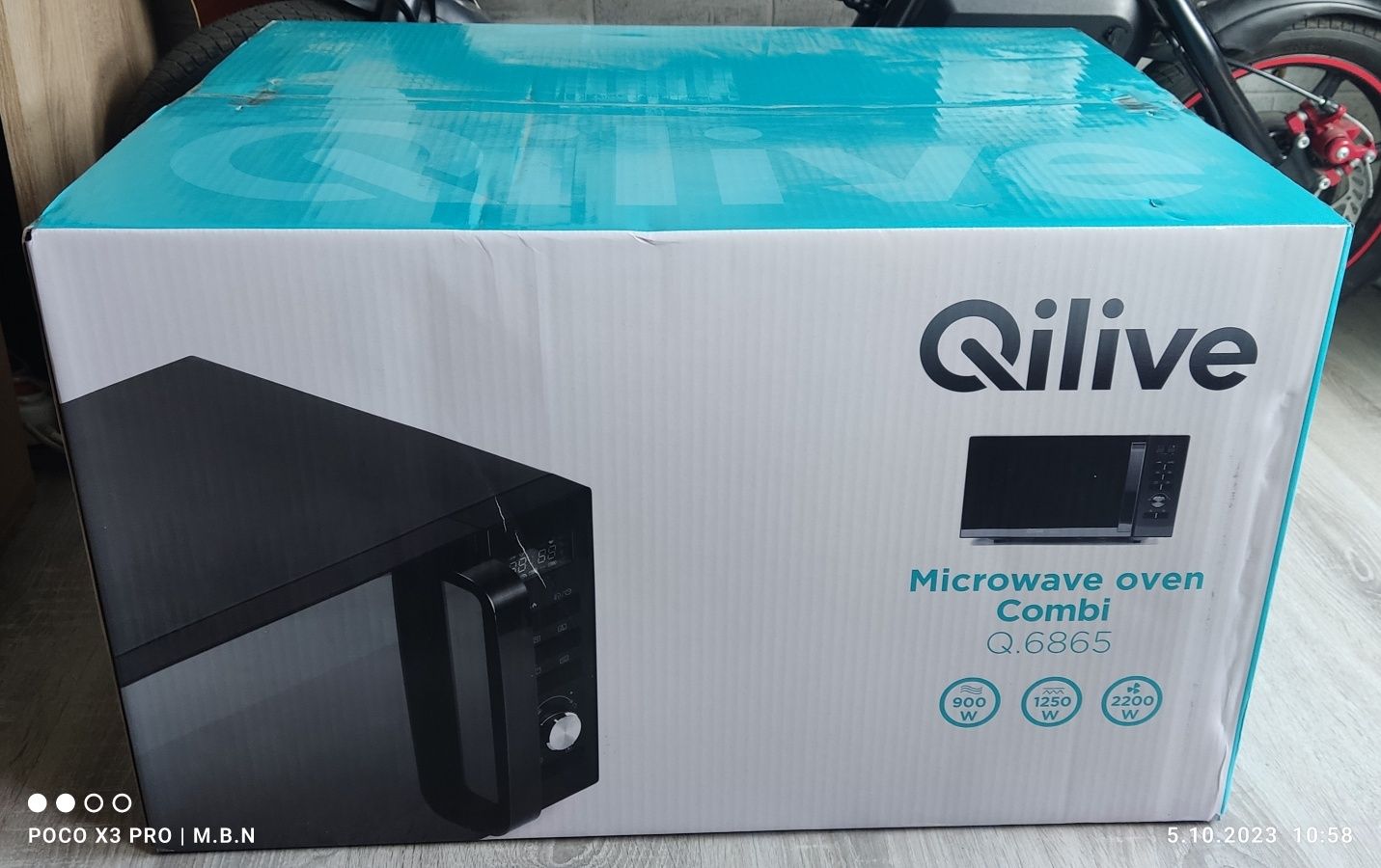 NOWA kuchenka mikrofalowa z grillem Qilive Q.6865 Gwarancja Sklepowa