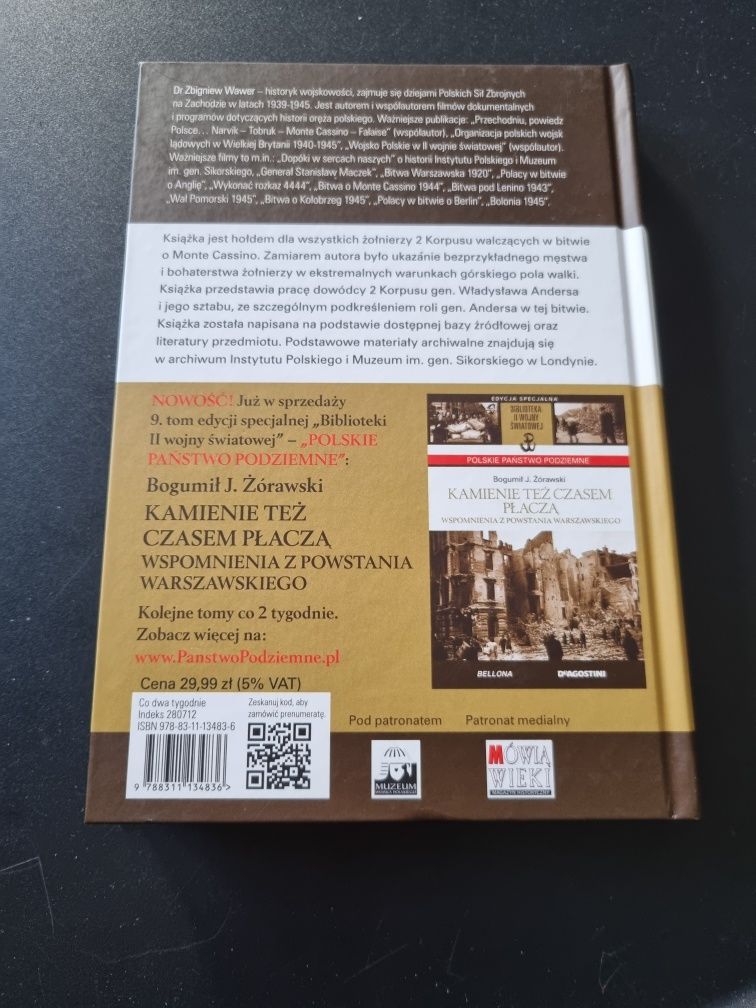 Książka Monte Cassino 1944 Zbigniew Wawer