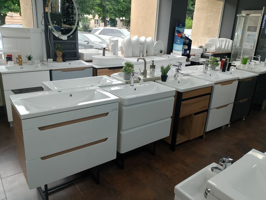 Тумби з раковинами для ванної кімнати