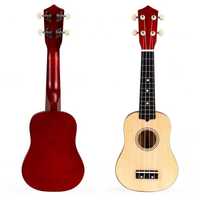 Gitara ukulele dla dzieci drewniana 4 struny nylonowe