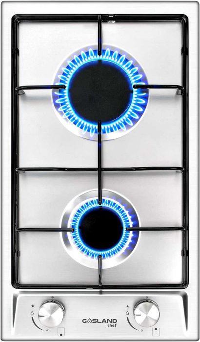 Газова плита Gasland Chef GH30SF 30 см, вбудована 2 конфорки,