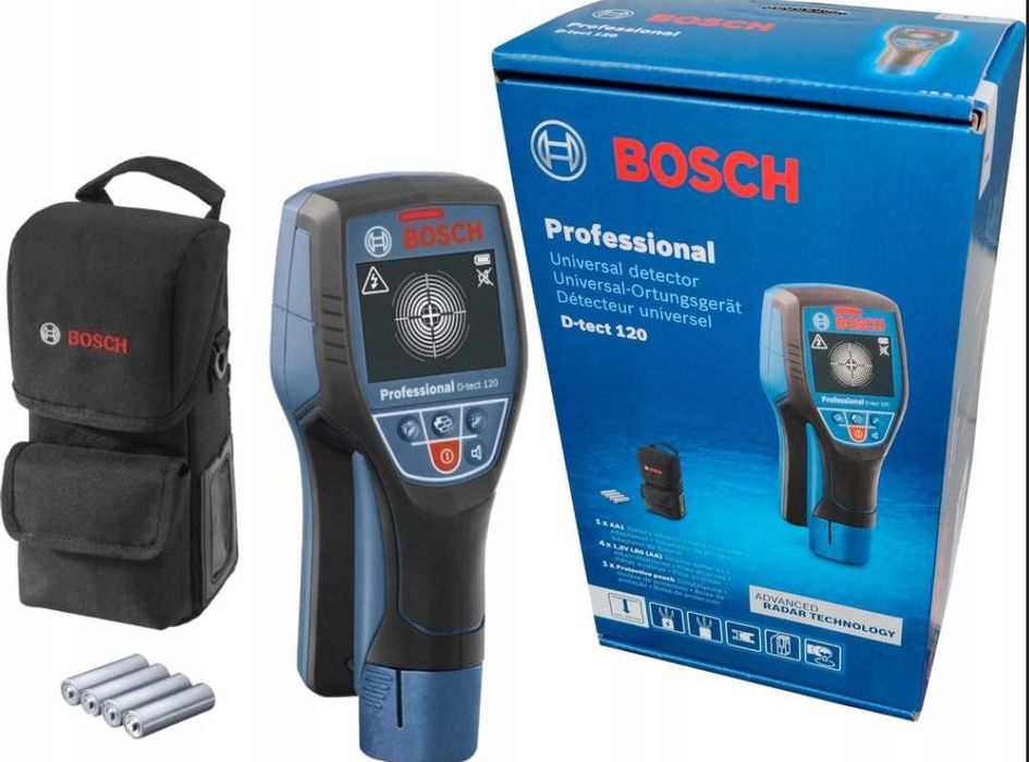 Profesjonalny Wykrywacz Metali BOSCH D-TECT 120 NOWY