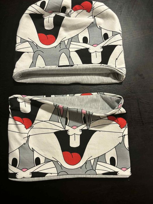 Czapka komin komplet