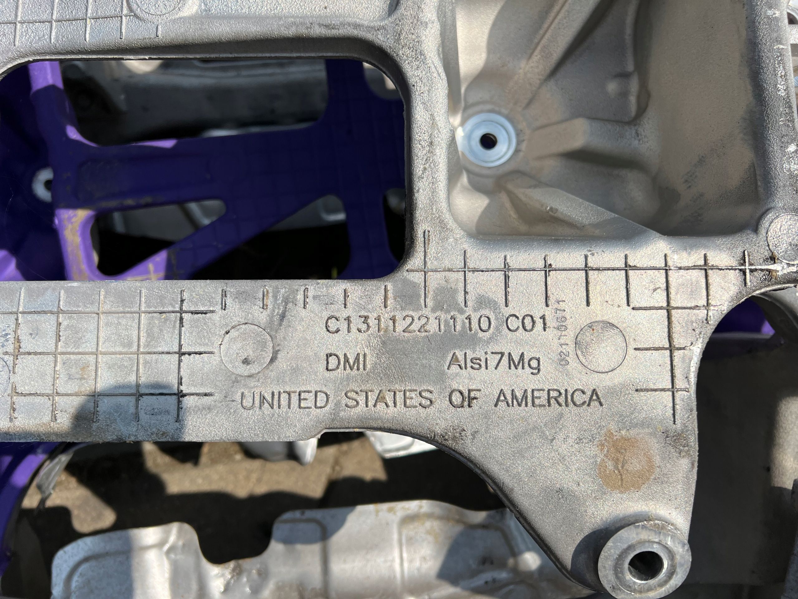 Fisker Karma wózek Sanki Silnika Engine Subframe