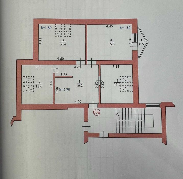 Продається 3-х кімнатна квартира з балконом у новобудові