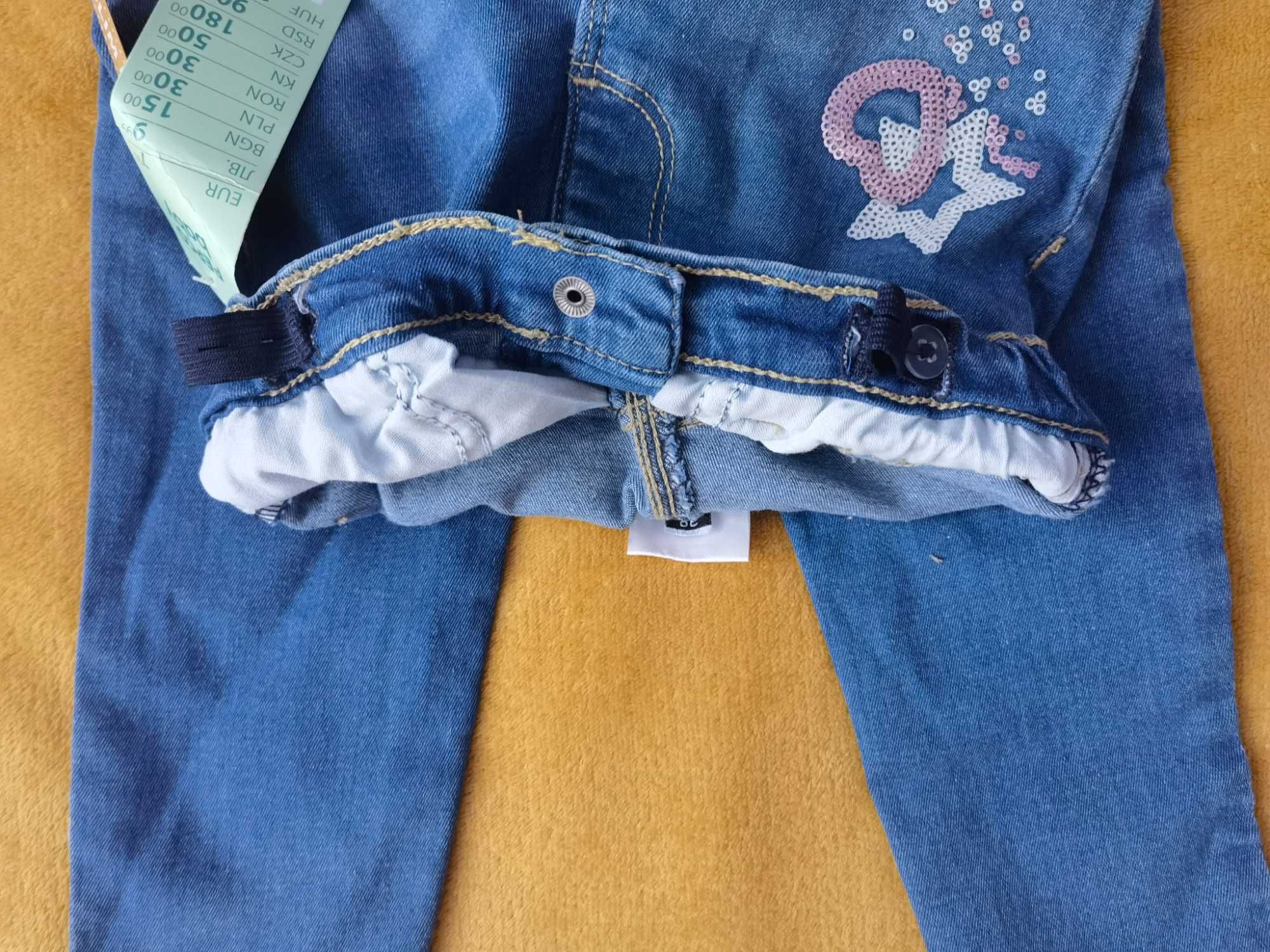 Jeansy Slim FIt dziewczęce rozm 98 Pepco