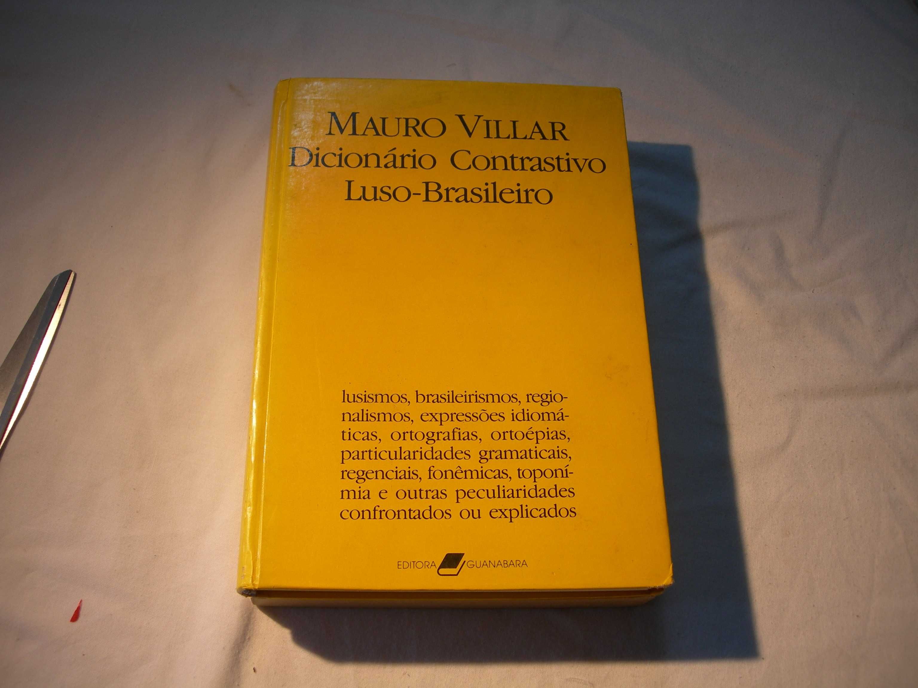 Livro Dicionário contrastivo luso-brasileiro. (2 Livros)