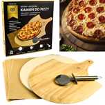 Zestaw Do Pizzy Kamień Z Kordierytu Nóż Deska Papier Do Pieczenia